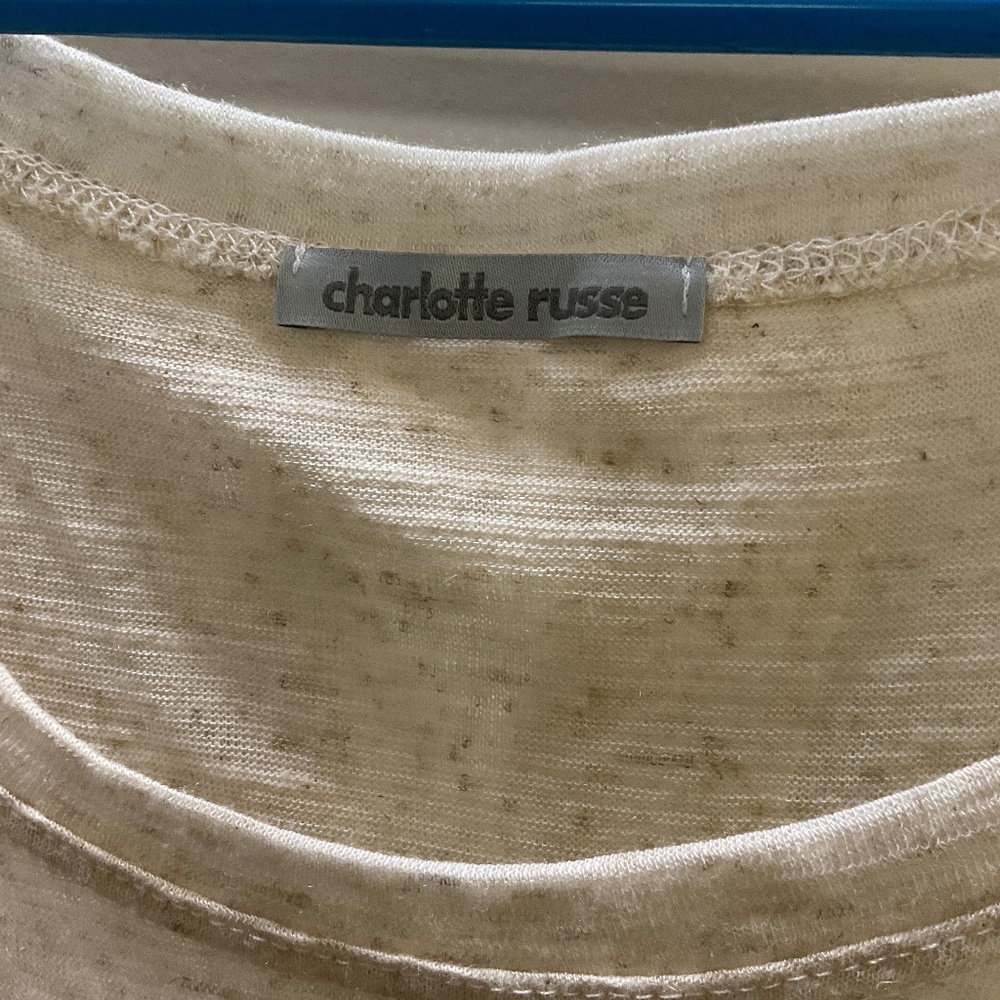 Charlotte Russe Patriotic Heart Graphic Tank Top – Size Large Juniors Y2K - Picture 2 of 9